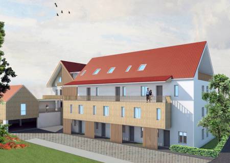Visualisierung Zufahrt zum Gebäude Visualisierung Zufahrt zum Gebäude