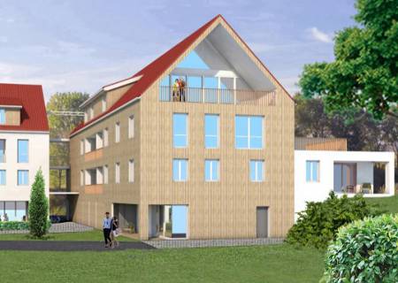 Visualisierung Blick von Süden Gebäude B Visualisierung Blick von Süden Gebäude B