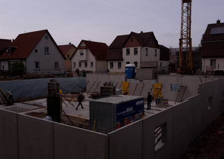 TG Wände werden eingebaut TG Wände werden eingebaut